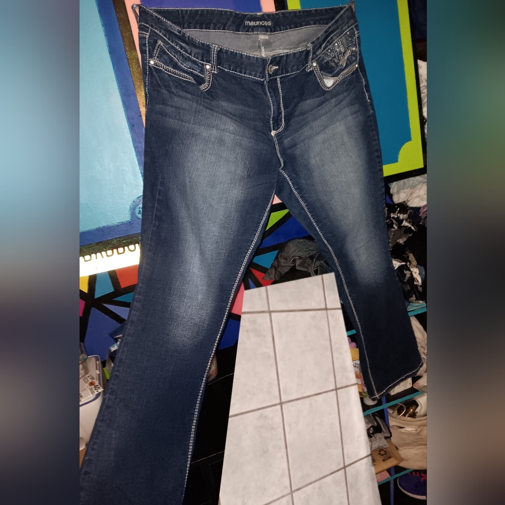Maurice's Rhinestone Jeans